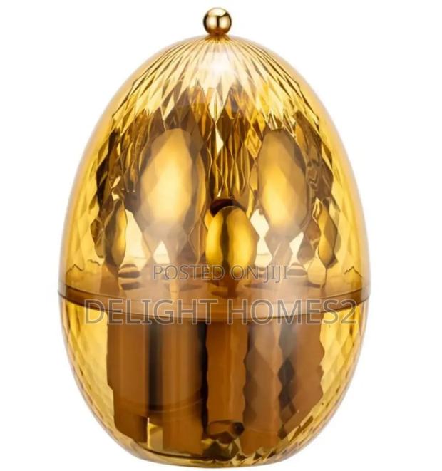 24pcs Cutlery Set With Egg-Shaped Organizer_cu - thumbnail 2