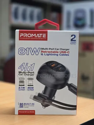Promate Powerdrive-Rci81, an 81w Multi-Port Car Charger