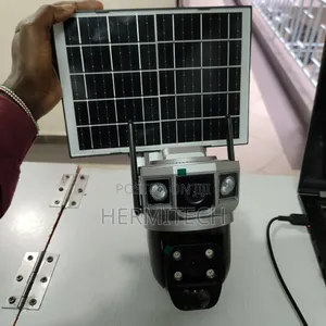 Dual Lens Solar Powered CCTV Cameras 3screens CCTV Surveillance Camera