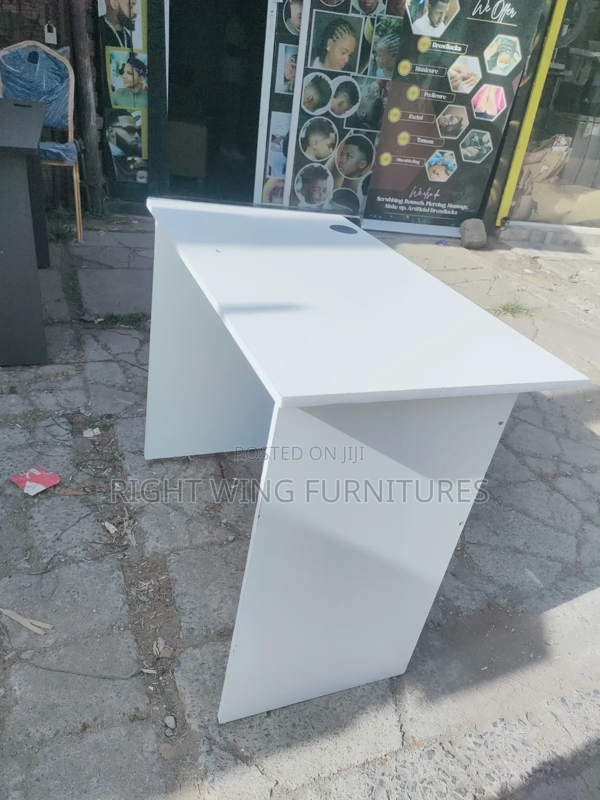 Clean White Office Table
