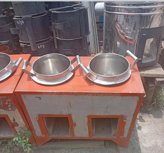 Two Stainless Steel Sufuria Boiler .