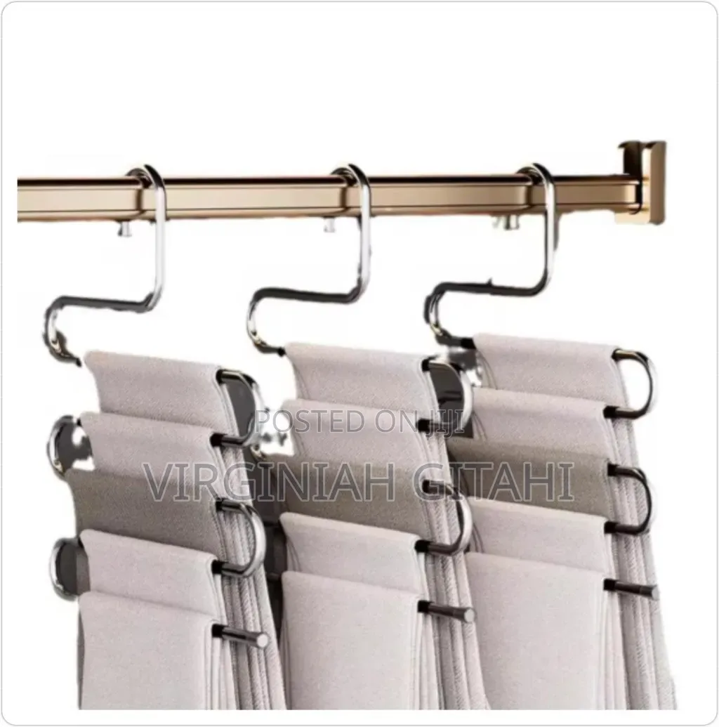 Multi-layer Stainless Steel S-shape Trouser Hanger