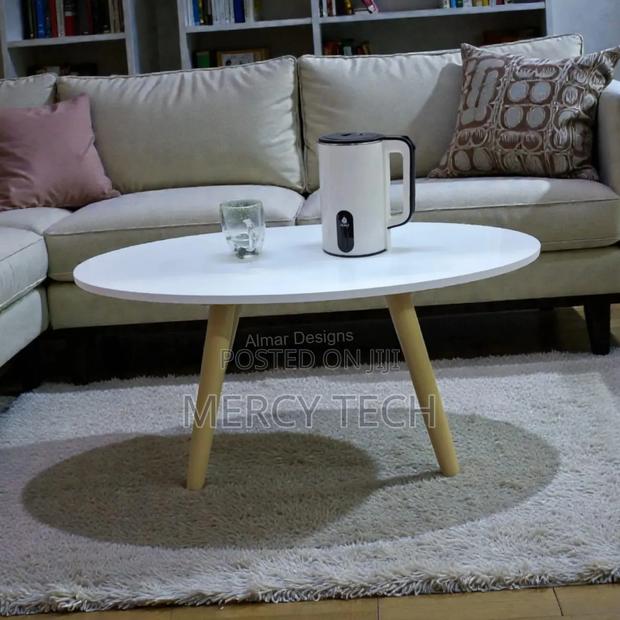 Shee Nordic Oval Coffee Table-White