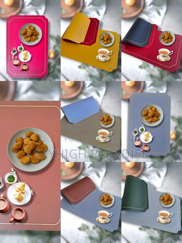 *Double Sided Table Mats*
Material: Leather
*Prices;*
12 Pieces