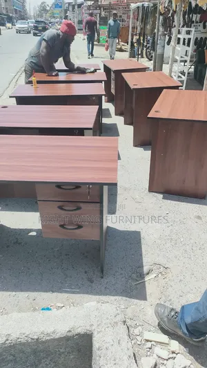 Three Lockable Drawers Quality Material Office Desk