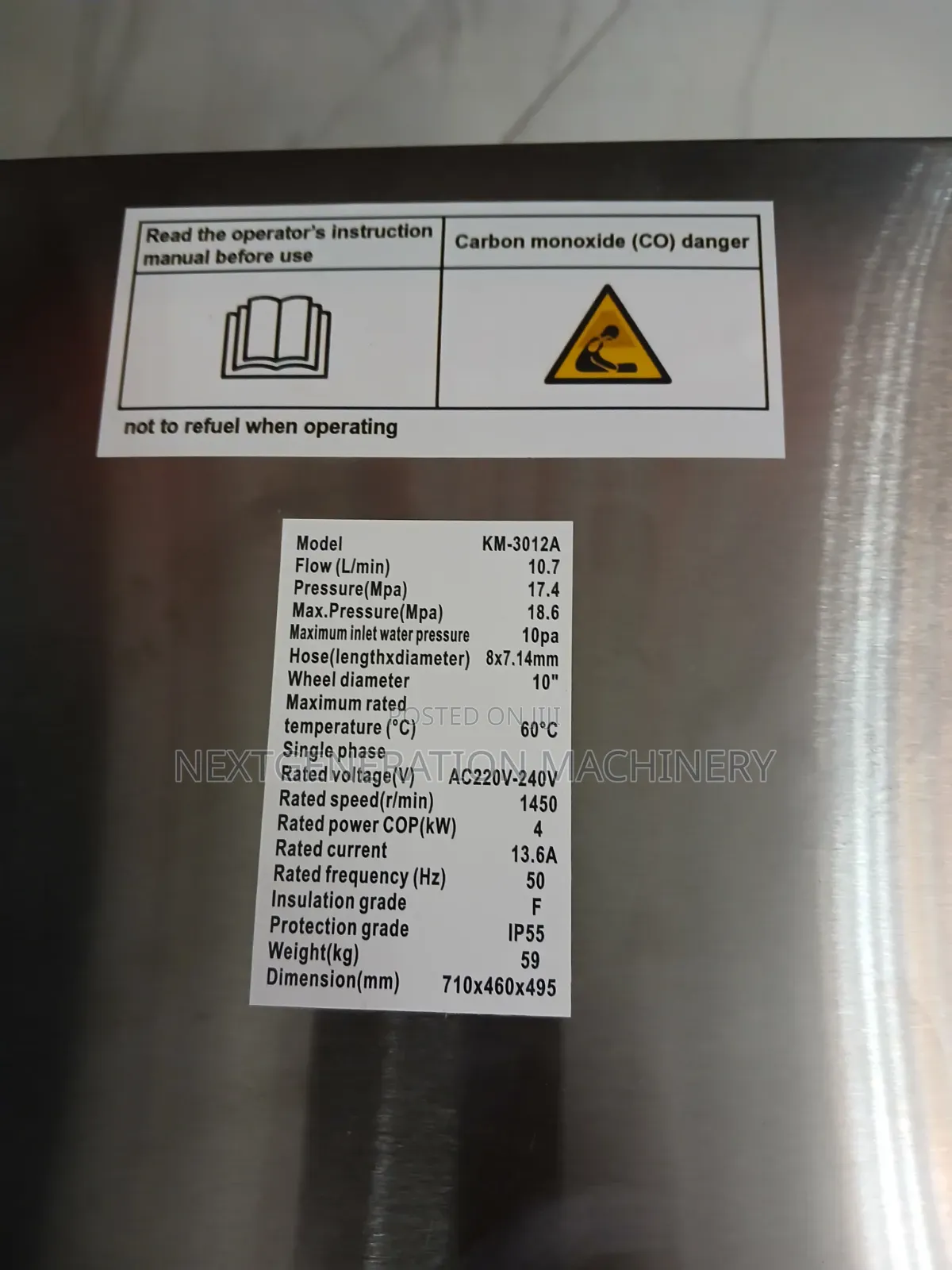 Kmax Km3012a High Pressure Car Wash Machine