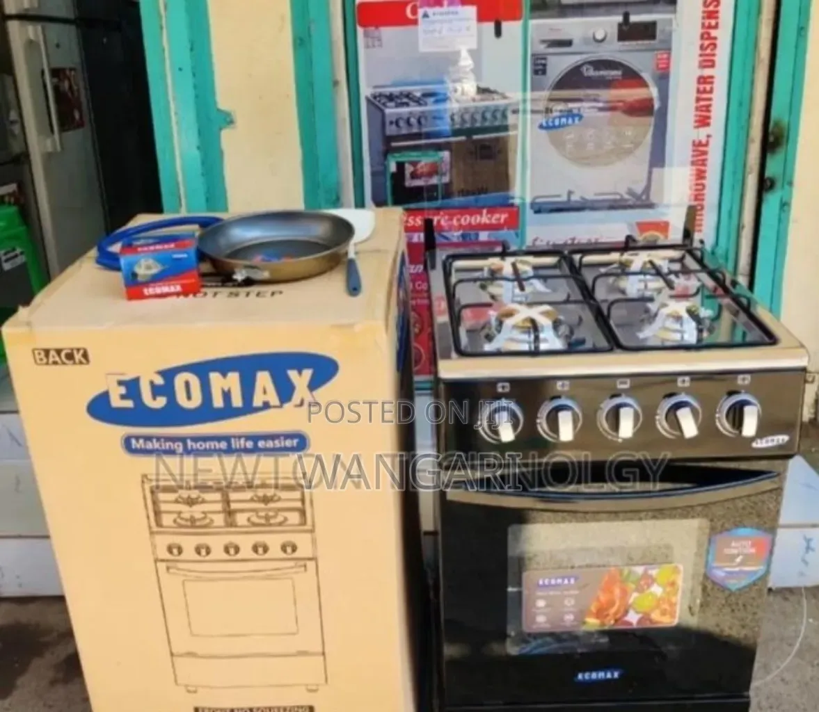 Digital Full Gas Four Burner Ecomax 50*55 Standing Cooker.
