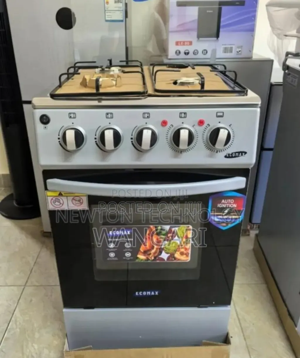 With Gas Oven Ecomax 50*55 Standing Cooker.6