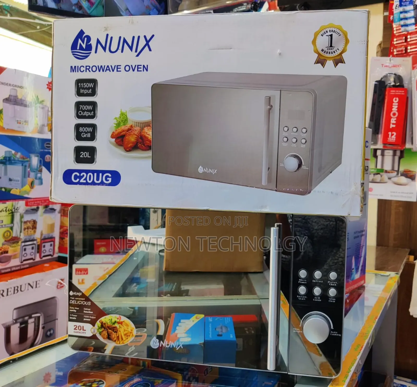 Nunix Microwave 20l Digital Glass Door With Grill