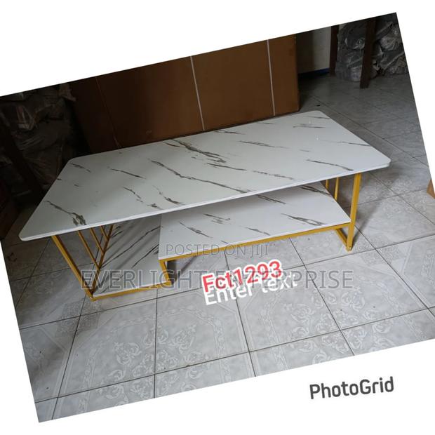 Executive White Marble Coffee Table