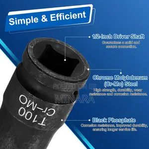 T100, 1/2" Drive Impact Torx Bit Socket