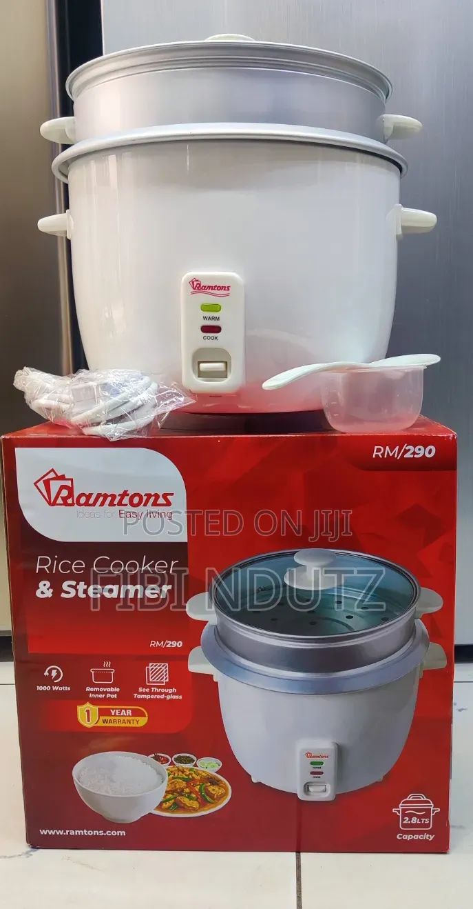 Ramtons Rice Cooker + Steamer 2.8litres /Rice Cooker