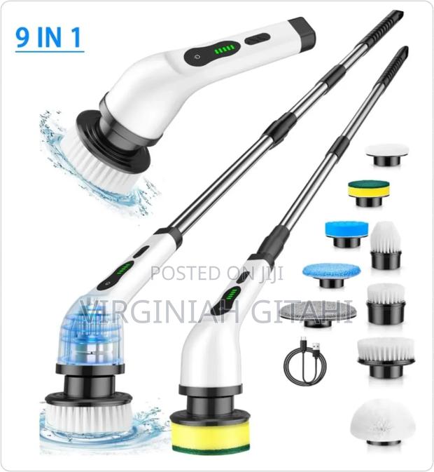 9-in-1 Cordless Electric Cleaning Brush .