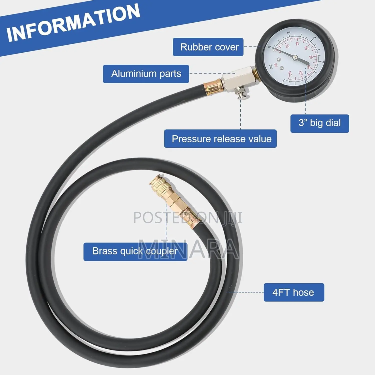 Engine Cylinder Oil Pressure Diagnostic Tester