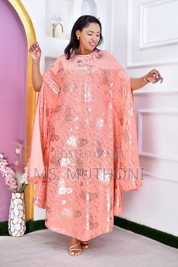 Floral-Patterned African Bubu / Kaftan Dress - thumbnail 4