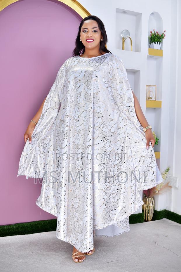 Floral-Patterned African Bubu / Kaftan Dress - thumbnail 7