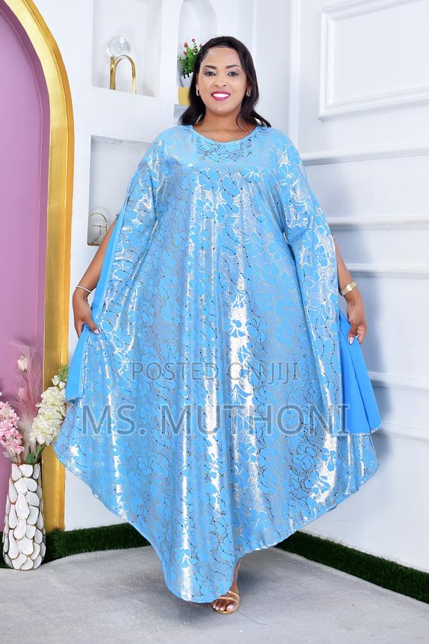 Floral-Patterned African Bubu / Kaftan Dress - thumbnail 3