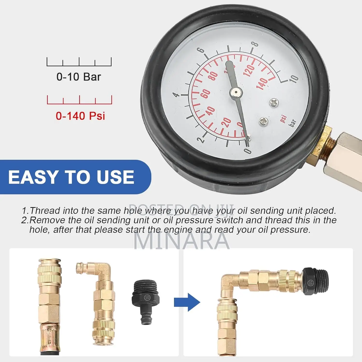 Engine Cylinder Oil Pressure Diagnostic Tester