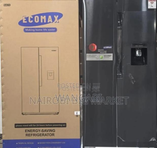 With Inbuilt Dispenser Ecomax 454l Side by Side Fridge With Dispenser