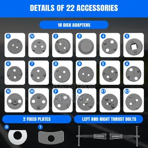 22 Pcs, Brake Caliper Rewind Tool, Caliper Wind Back Piston Reset