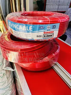 Evincable 6.0mm Red Single Core Wiring Cable 90m – High Quality