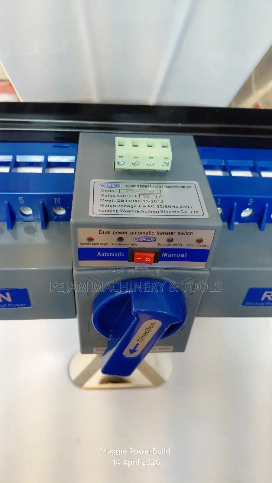 Single Phase Automatic Changeover Switch 63a 240v