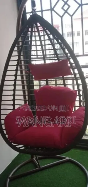 Newly Assembled Outdoor Swing Chair