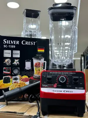 2 in 1 Silver Crest Blender Silver