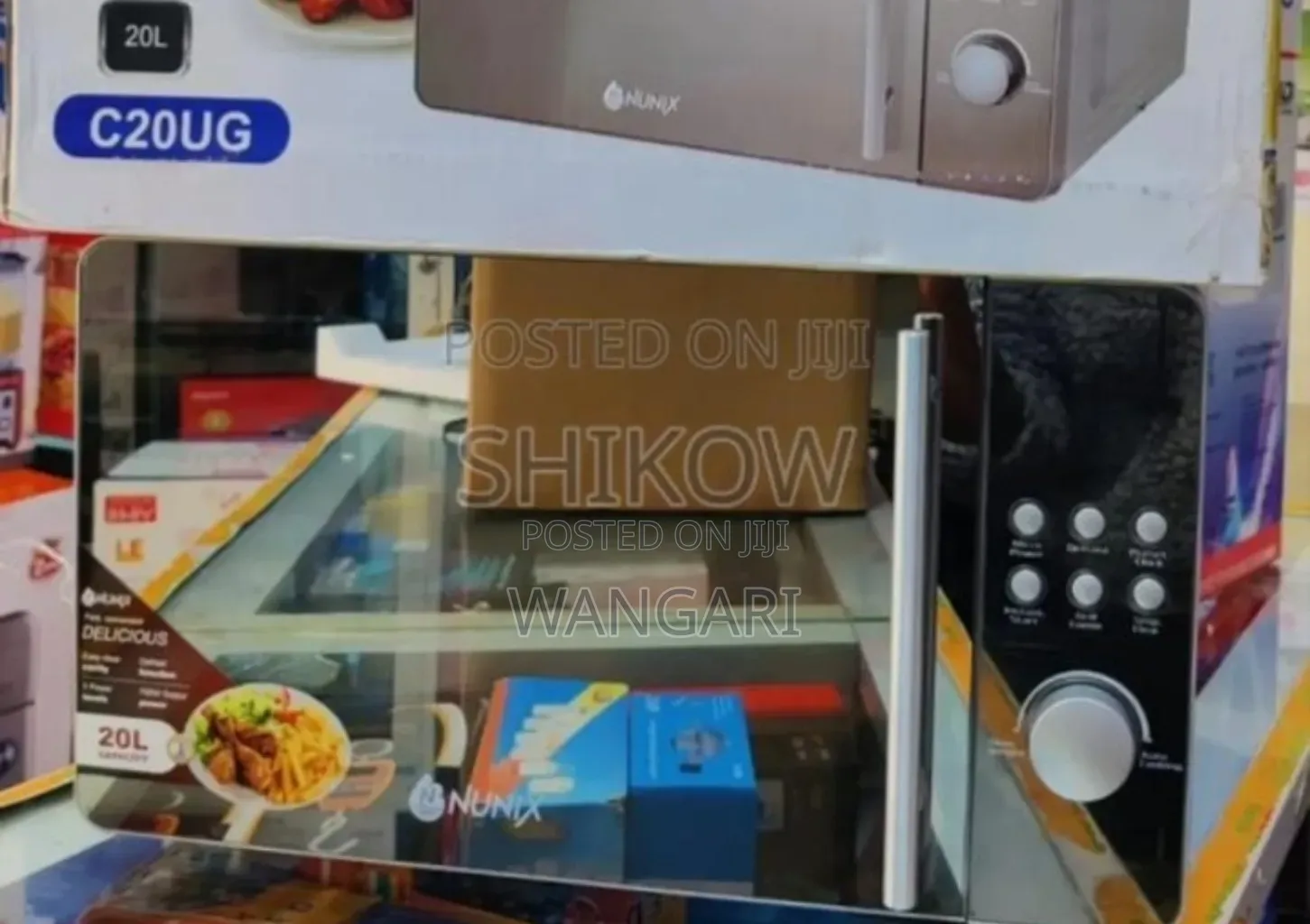 Gold *Nunix Microwave 20l Digital Glass Door With Grill