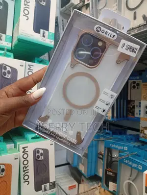 Metallic Bezel Magsafe Phone Case for the iPhone 15 Pro Max.