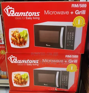 *Ramtons 23litres Rm589 Microwave With Grill Rm589 (Silver)