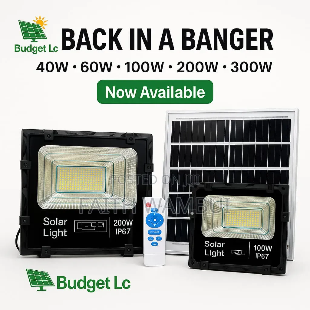 Back in Stock Fidget 100 Watts Solar Floodlight