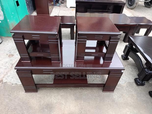 Laminated MDF Mahogany Color Coffee Table
