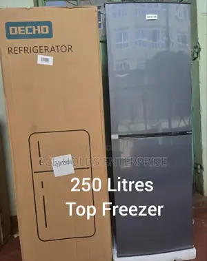 250 Litres Decho Top Freezer Double Door Fridge (Grey)
