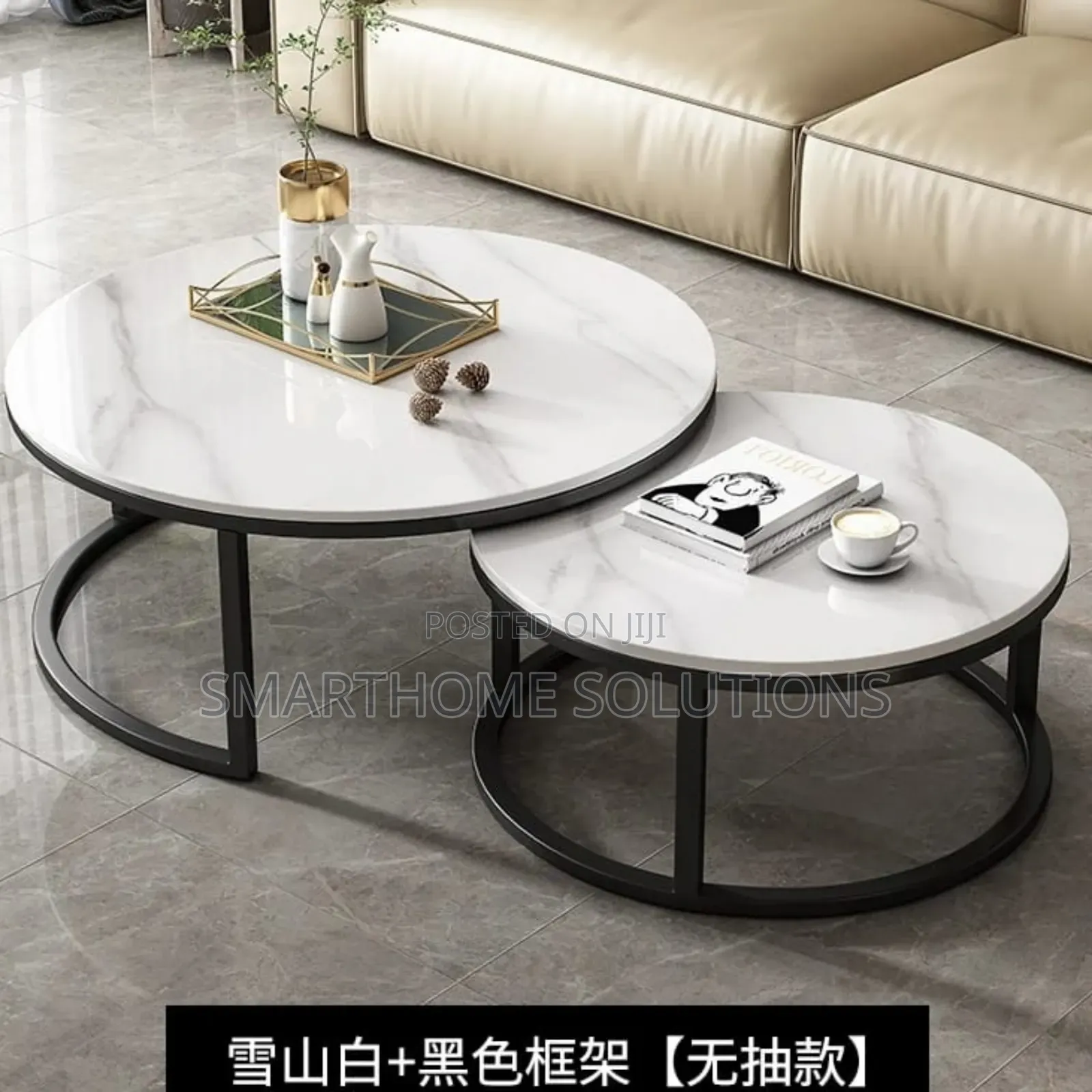 Console Tables 2pcs Marble Top