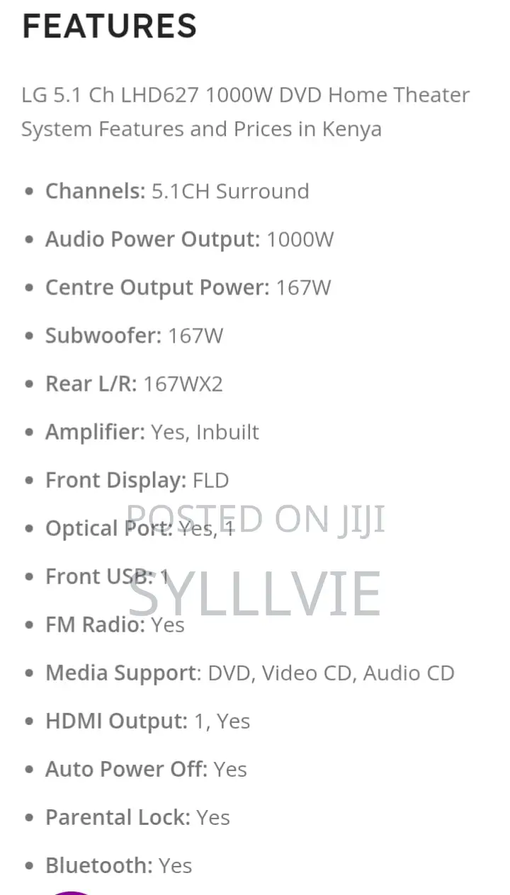 LG 5.1 DVD Home Theater System
