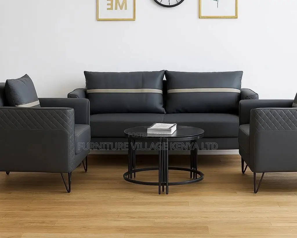 Office Sofa ; Luxury Pu Leather Executive Office Sofa