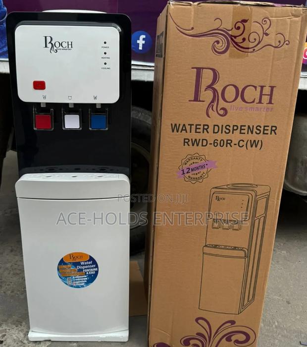 Roch 3 Taps Water Dispenser With Compressor (Black/ White) - thumbnail 2