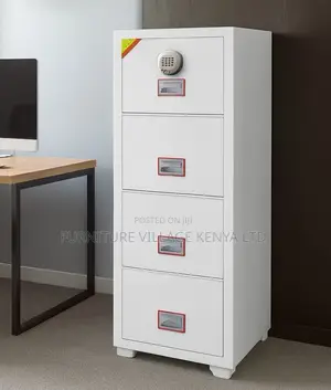 Office Safe; 4-Drawer Fireproof Executive Office Safe