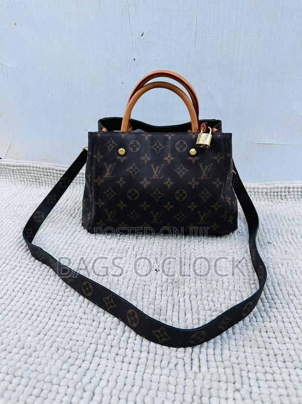 Authentic Louis Vuitton Montaigne Bb Monogram Canvas Tote