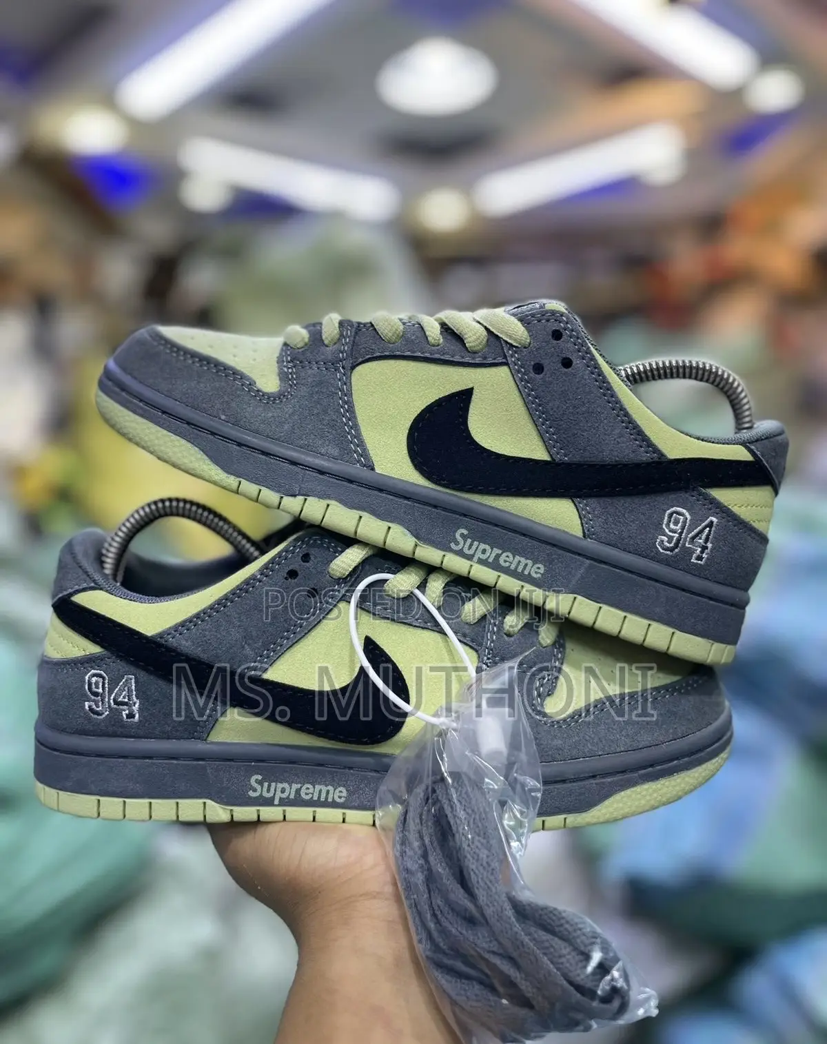 Nike Sb Dunk Low Supreme 94 Camper Green Size 37-45