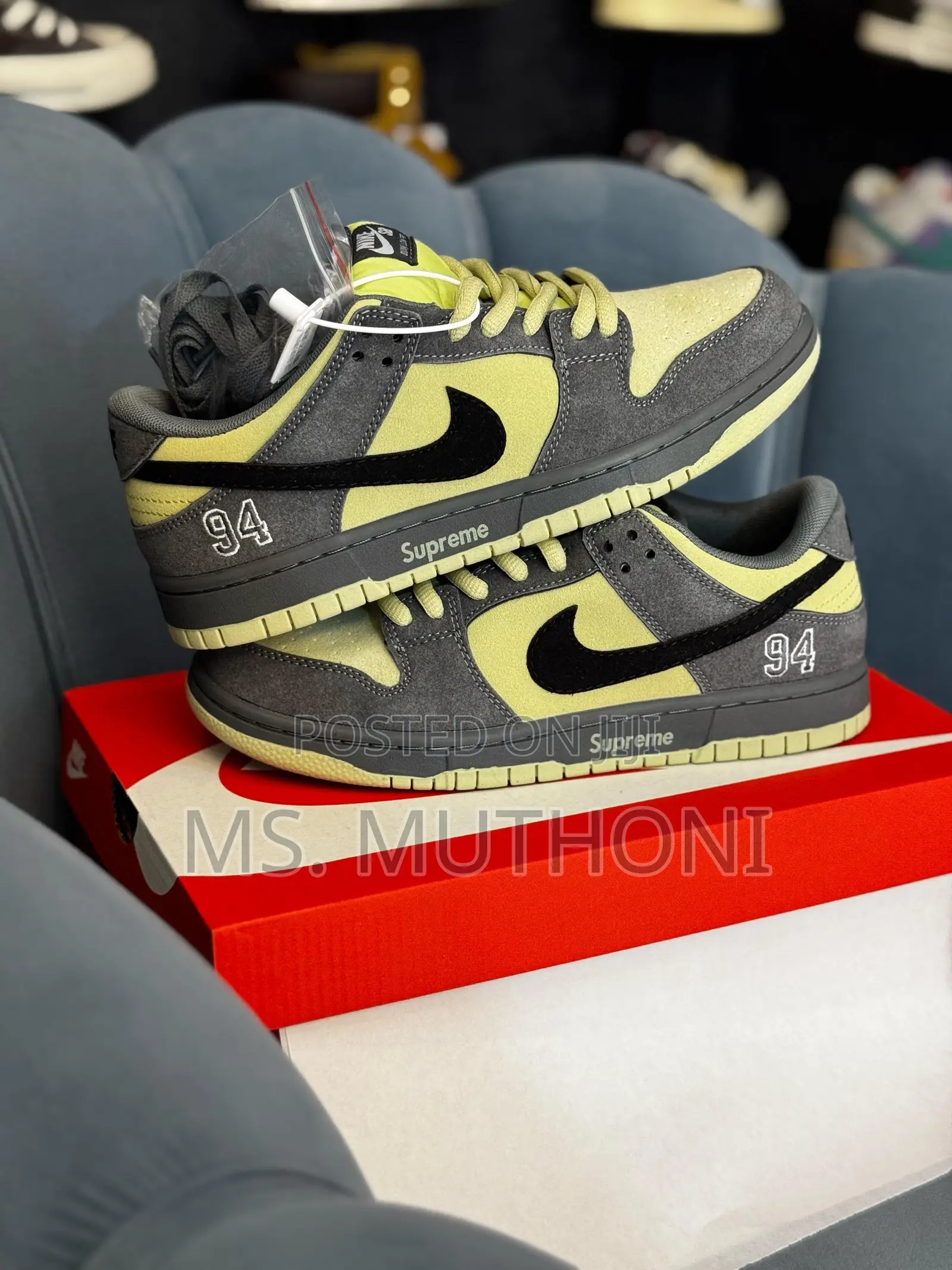Nike Sb Dunk Low Supreme 94 Camper Green Size 37-45