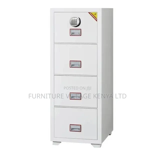 Office Safe; 4-Drawer Fireproof Executive Office Safe