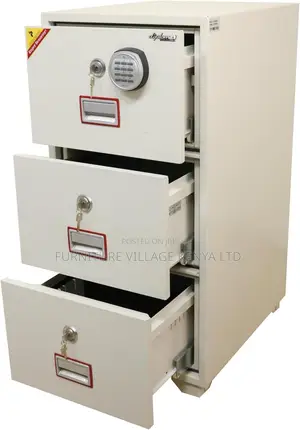 Office Safe; 4-Drawer Fireproof Executive Office Safe