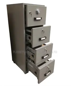 Office Safe; 4-Drawer Fireproof Executive Office Safe