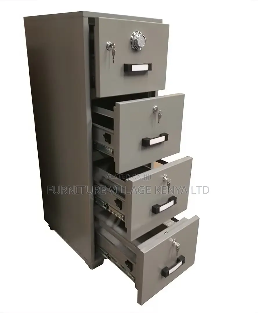 Office Safe; 4-Drawer Fireproof Executive Office Safe
