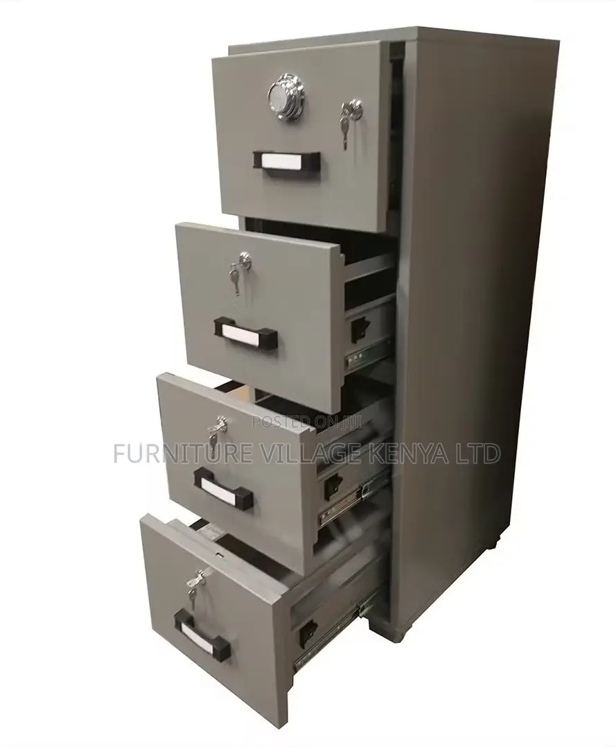 Office Safe; 4-Drawer Fireproof Executive Office Safe