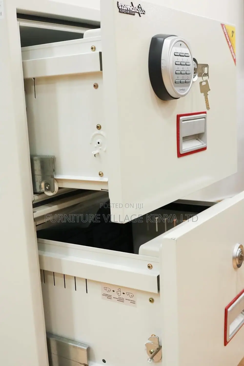 Office Safe; 4-Drawer Fireproof Executive Office Safe