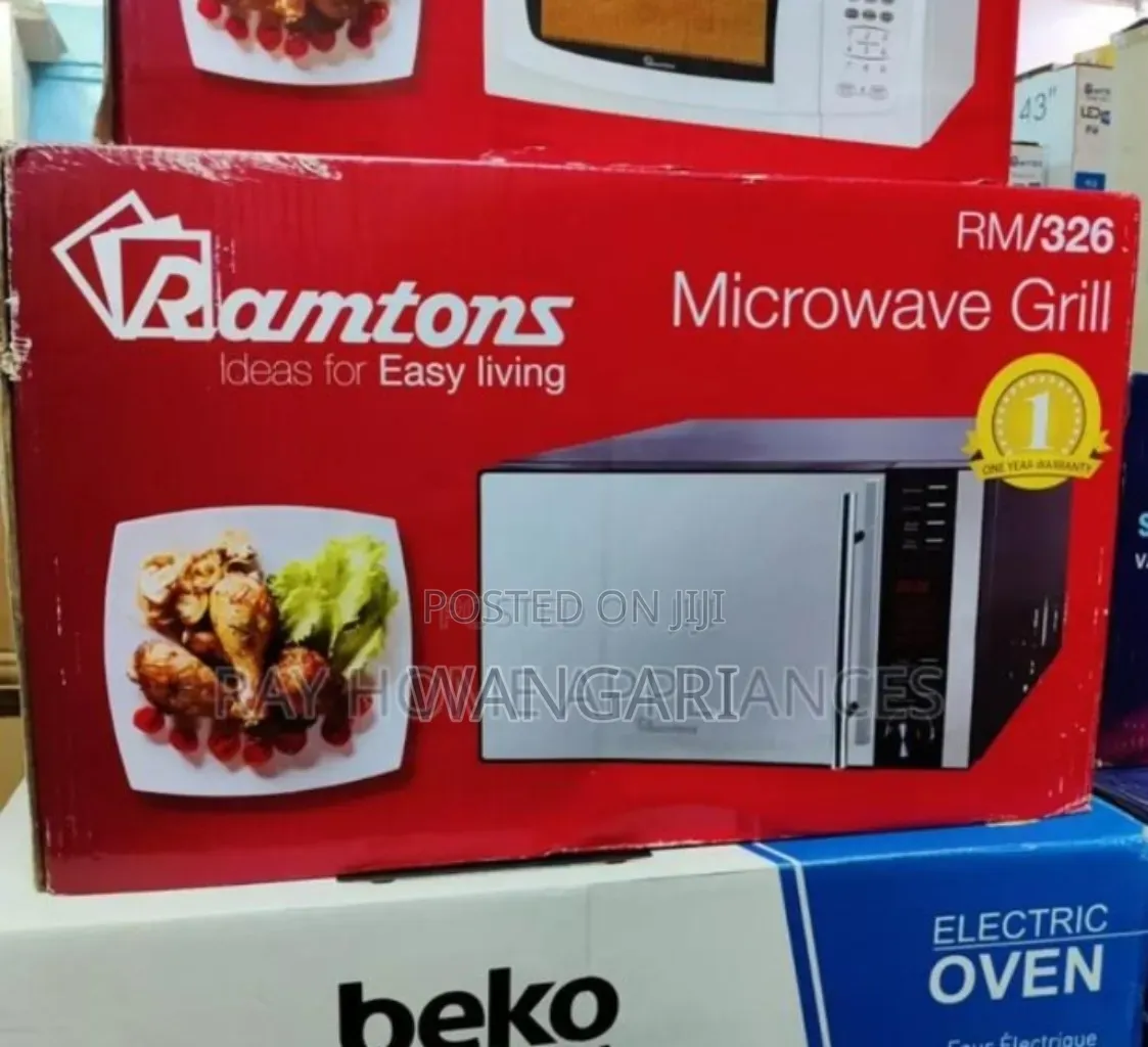 With 12months Ramtons 25litres Microwave With Grill Rm326