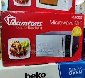 With 12months Ramtons 25litres Microwave With Grill Rm326